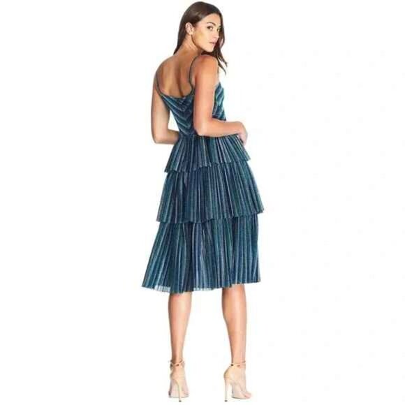 Dress the Population Kathy Dress in Electric Blue Multi - Picture 5 of 17